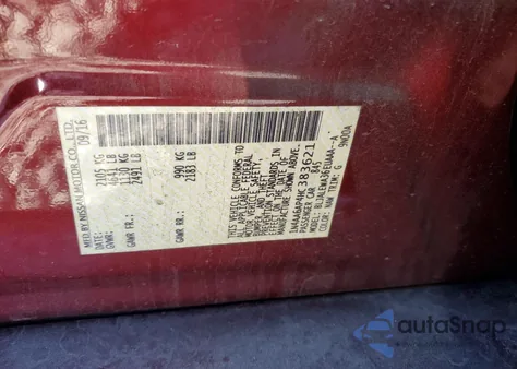 2017 Nissan Maxima 3.5S from USA, damaged, VIN 1N4AA6AP4HC383621